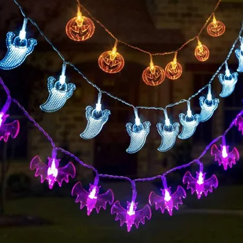 1,5 m Petrecere de Halloween de Lumină Led String Mov Liliac Petrecere de Bostan cu Fantome de Groaza Festival Petrecere Fericită Petrecere de Halloween Decor Pentru Casa