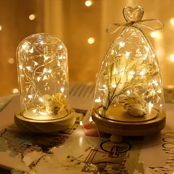 10 buc 5 buc Sârmă de Cupru LED Lumini Șir de Vacanță Lumini de Basm Ghirlanda Pom de Crăciun Decor Petrecere de Nunta DIY Natale, Navidad 2021