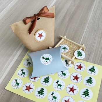 108pcs Crăciun Autocolant Elan Pom de Crăciun Cerb Star Design Eticheta de Hârtie de Copt Cadou Autocolant Crăciun Fericit Papetărie Autocolante