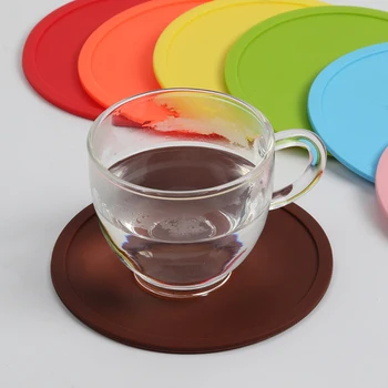 13 Culori Rotund Coaster Ceașcă de Silicon Pad anti-alunecare rezistent la apa Izolare Pad Cupa Mat Pad Băutură Fierbinte Suport Tacamuri Placemat