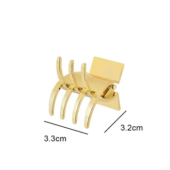 1buc Metal Clipul de Gheare de Păr Mici Mini Păr Gheare Maxilarului Crab Clamp Clipuri Pin de Metal de Culoare Aurie Accesorii de Par Pentru Femei