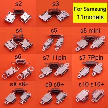 2 buc Nou Port Micro USB pentru Încărcare Jack de Alimentare Pentru Samsung Galaxy S2 S3 S4 S5 S6 S7 7pin 11pin S8 S9 S10 Plus USB Conector Soclu