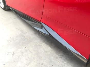 2 buc/Set Uscat Fibra de Carbon Auto praguri Extensie Bara Corpul Șorț de Buze pentru Ferrari 488 N Stil - 2018 FRP