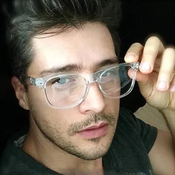 2019 Retro bărbați pahare Transparente lentile clare PC Comotuer Pătrat rame ochelari de vedere pentru femei lectură ochelari de sex masculin Spectacol