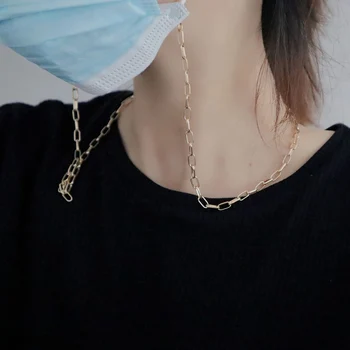 2021 coreene Noi, Vintage Inima de Cristal Pandantiv Colier Masca Curea de Lanțul Atârnă pe Gât Pahare Titularul Frânghie pentru Femei