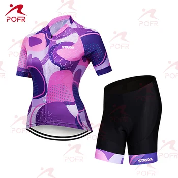 2021 strava femei maneca scurta tricou ti se potriveste plimbare cu bicicleta de munte 19 d respirabil burete pernă triatlon ciclism rutier tricou MTB
