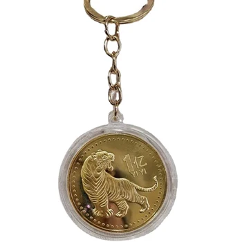 2022 China Tiger Anul Nou Anul Original Monedă Comemorativă Bimetal Colectare China Zodia Tigru An De Monede Meserii Decor