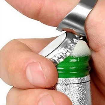 22MM Deschizator de Sticle Portabil Mini Inel de Bere Deschizator de Sticle din Oțel Inoxidabil Inel în formă de Sticlă cu Capac de Bere Deschiderea Remover Kitch