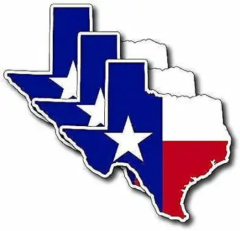 3 Pack Texas în Formă de Lone Star de Stat de Pavilion de Transfer de Căldură de Fier pe Texan Autocolante pentru Masini, Moto, Laptop-uri, Industria