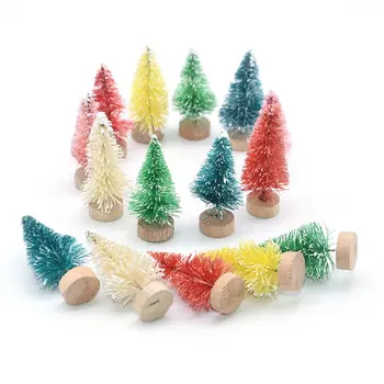 4.5 cm~23cm Pom de Crăciun Artificial Ușor Ornament pentru Pomul de Craciun Desktop Mini Copac Xmas Decor De Anul Nou Navidad