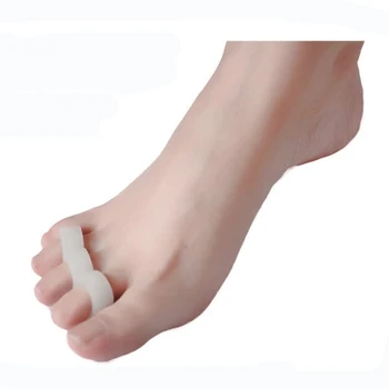 4buc=2pairs Hallus Valgus Inflamație la picior Deget de la picior Separateur Orteil Gel Corector Instrumente Ortezare Silicon Separator pentru Degetele de la picioare Picioare Îngrijire Manichiura