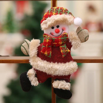 4buc Decorațiuni pentru Bradul de Crăciun Dans Drăguț Moș Crăciun, om de Zăpadă Elan, Urs Pandantiv Xmas Decor Acasă de Anul Nou, Decoratiuni de Craciun