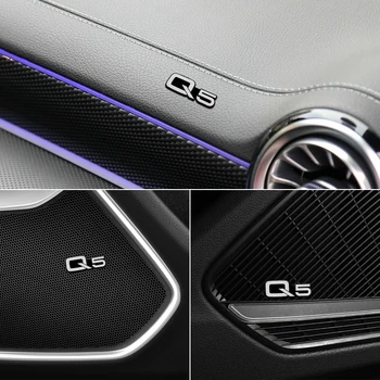 4buc NOI se potrivesc pentru Audi SQ5 Q5 8R 2010-2019 Aliaj autocolant stereo al mașinii Autocolante Accesorii auto
