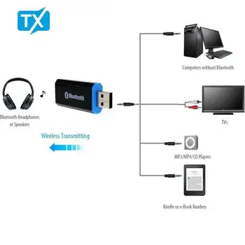 5.0 Receiver Audio Bluetooth Transmițător Mini Stereo Bluetooth AUX USB Jack de 3,5 mm Pentru TV, PC, Căști Auto Adaptor Wireless