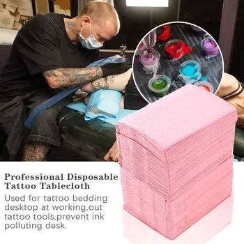 5/125Pcs de Unică folosință Tatuaj Curat Pad Huse de Masă Șervețele de Curățare Hârtie Impermeabilă Medicale Bavete Tatuaj Accesorii Strat Dublu