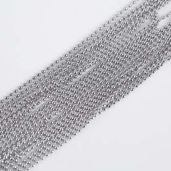 5 Metri cu Bile din Oțel Inoxidabil Margele Lanturi Pentru Bijuterii a Face Constatări DIY Colier Beades Lanțuri Accesorii