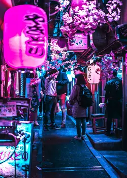 80 Vaporwave Oraș în Stil Neon Noapte Poster City Masina de Strada Pictura Arta de Perete Decor Bar Kawaii Cameră Decor Panza Poster