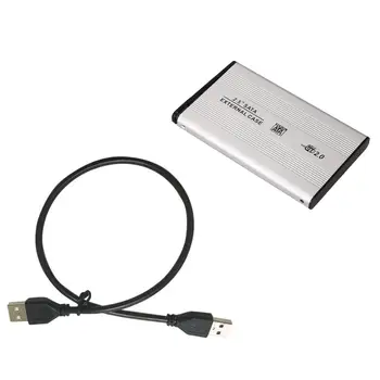 Aliaj de aluminiu de 2,5 inch HDD Cazul USB 2.0 la SATA Hard Disk Extern Cabina Pentru HDD 2.5