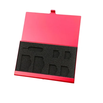 Aluminiu Portabil Micro SIM Pin-ul Cartelei SIM Nano Card Cutie de Depozitare Caz Protector Titular