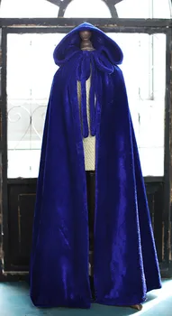 BJD papusa haine pentru 1/3 1/4 1/6 Unchiul dimensiune vintage piele de căprioară cape cape - albastru Safir blackDeep haina rosie papusa accesorii