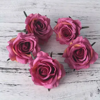 Big rose cap mare de trandafiri capete de flori de mătase capul flori artificiale 5pcs acasă DIY nunta craft supplies accesorii de decor