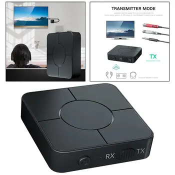 Bluetooth 5.0 Emițător și Receptor 2-În-1 AUX RCA-3.5 mm Audio Wireless Adaptor pentru Sistem de Sunet Auto Sistem Home Stereo PC TV