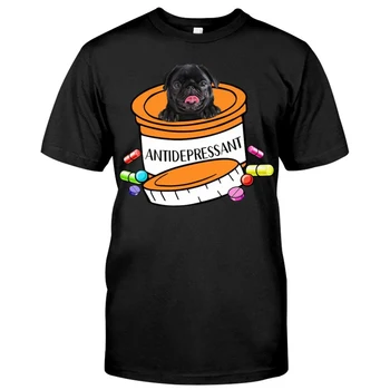 Bumbac T-Shirt De Moda Negru De Origine Animală Câine Labrador Bumbac Tricou Imprimat Harajuku Casual Gât Topuri Amuzant Bumbac Negru Tees