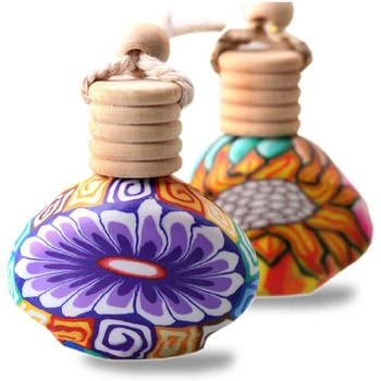 Colorate Polimer Lut Goale De Parfum Ulei Esențial De Sticlă Auto Pandantiv Decor De Lungă Durată Parfum