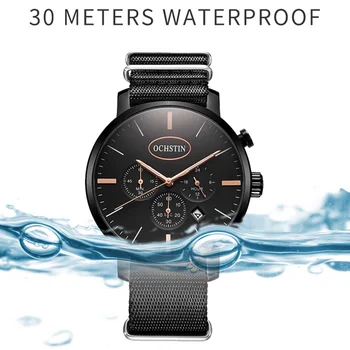 Cuarț Ceas pentru Bărbați OCHSTIN Top Brand de Lux 2021 Albastru Impermeabil Ceasuri Mens Sport Data Ceasuri de mana Negru Relogio Masculino