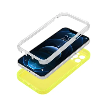 Culoare Transparent Îngroșat de Frontieră Telefon Caz pentru Apple iPhone X XR XSMAX pe iPhone 11 12 13 Pro Mini Max 6 7 8 Plus Capacul din Spate