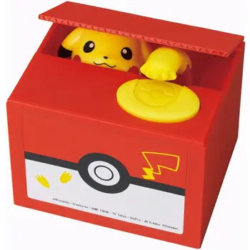 Distractiv poate cânta Pokemon Pikachu Banca Anime Electronice Caseta de Bani a Fura Monede de pusculita Seif Acțiune Figura Bancar Jucării pentru