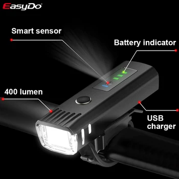 EasyDo Biciclete de Lumină Inteligent Inducție Impermeabil USB Reîncărcabilă LED 1500mAh MTB Fața Lampa Far Lanterna Bicicleta Lumina