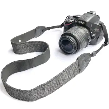 Foleto Universal Camera Reglabil de Umăr Curea de Gât Bumbac Curea de Piele Pentru Nikon Canon Camere DSLR Curea Accesorii Parte