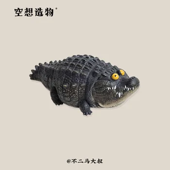 Grăsime de Crocodil PVC Figurine Model Mini Animal Norocos animale de Companie Jucărie Garaj Kit Cadou de Colectie Decor
