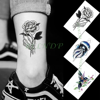 Impermeabil Tatuaj Temporar Autocolant dans fata fluture scrisoare aripi de înger mic tatuaj flash tatuaj tatuaje false pentru femei barbati
