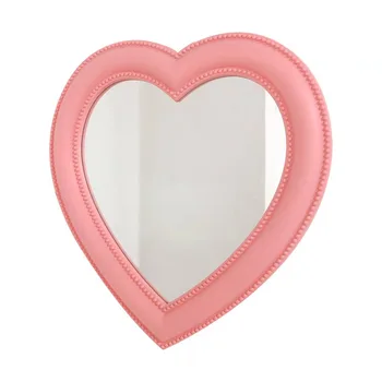 Inima Oglindă de Machiaj Desktop Oglindă de Perete Place Forma Oglinzi pentru Dormitor Perete Decorativ în Formă de Inimă Oglinzi