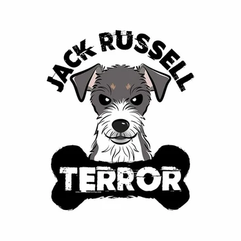 JuYouHui Exterior Accesorii Decal Jack Russell Terrier Autocolante Auto de Moda Decalcomanii DIY Ocluzie Zero Autocolant PVC 13cm
