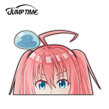 JumpTime 13 x 11.2 cm Milim Nava Tensei Shitara Noroi Datta Ken Anime Cap Mare Creator Autocolante Auto Parbriz Moda Decal