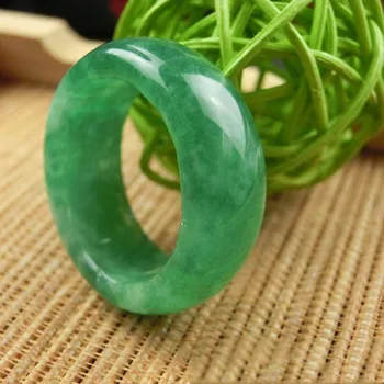 KYSZDL verde Natural stone ring moda dans de cuplu inel de piatră de cristal bijuterii cadou