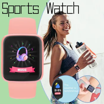 Macaron Y68 Ceas Inteligent 8 Culoare 1.44 inch Ecran Bărbați Femei Smartwatch Moda Sport Inteligent trupa Fitpro Versiune Fabrica de en-Gros