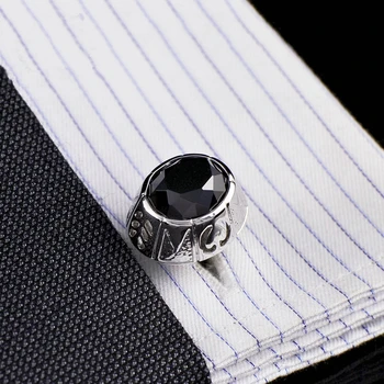 Moda bijuterii butoni camasa pentru barbati cadouri de Brand butoni butoane Albastru-negru de Înaltă Calitate abotoaduras gemelos Transport Gratuit