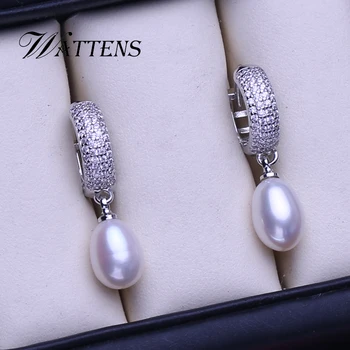 Naturale pearl cercei pentru femei picătură cercei accesorii elegante partid ziua de nastere cadou de promovare
