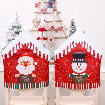 Noi Anul 2021 Moș Crăciun Pălărie Scaun de Acoperire 2021 Decoratiuni de Craciun pentru Casa Masa de Crăciun, Ornamente de Crăciun Noel Xmas Cadouri