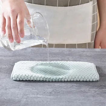 Non-Stick De Ulei, Pânză De Curățare Super-Bucatarie Bureților De Vase Prosop Gros Dublu-Strat Absorbant Prosoape De Mână