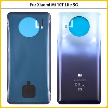 Nou Pentru Xiaomi Mi 10T Lite 5G Baterie Capac Spate 3D de Sticlă Panou Ușă Spate Mi10T lite Pahar de Locuințe Caz Cu Adeziv Înlocui