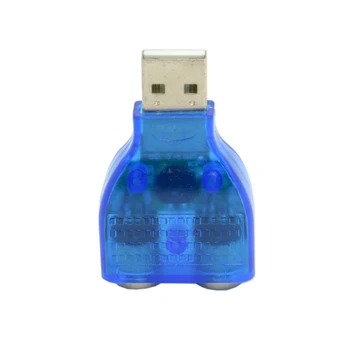 OULLX USB de sex Masculin la Dual PS2 Feminin Adaptor de Cablu Convertor USB la Două PS2 Utilizare Pentru Tastatura Mouse-ul