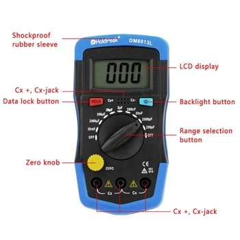 P82C Handheld Digital Capacitate Metru Condensator Tester Capacimeter Electronice Auto