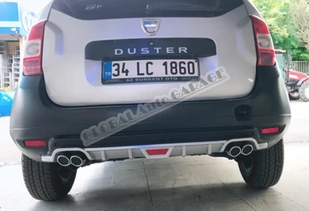 Pentru Dacia Duster 2009-2017 Difuzor Prelungire Bara Spate Atașament Car Styling Auto Accesorii De Evacuare Universal Spilitter Mai Bun