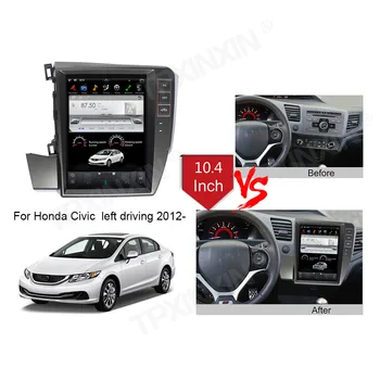 Pentru Honda Civic 2012 + Android 9 Carplay Radio Player Auto Navigație GPS, Player Multimedia, Autoradio Capul Unitate Stereo Auto BT