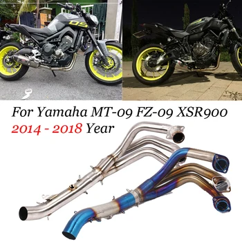 Pentru Yamaha MT-09 FZ-09 MT09 FZ09 nu trasor 2016 2017 2018 Ani Motocicleta Evacuare Completă a sistemului Antet Țeavă de Legătură Țeavă de